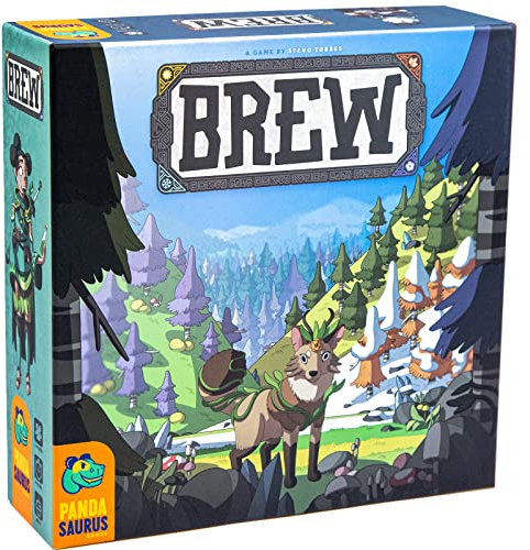 Pandasaurus - Brew - Bezauberndes englisches Brettspiel - Strategiespiel - Ab 14 Jahren - Für 2 bis 4 Spieler - Englisch