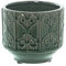 DRW Macetero de Ceramica en Verde 14,5x13cm