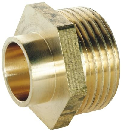 SOMATHERM FOR YOU, Raccord laiton droit à souder Mâle 20/27 pour tube cuivre Ø14 - Sachet de 2 pièces - Idéal pour plomberie, réseaux d'eau sanitaire et chauffage, étanchéité assurée