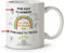LolaPix Taza personalizada con nombre. Tazas personalizadas. Tazas desayuno originales. Tazas con frases. Regalos personalizados. Vida Azul.Taza cerámica 330ml