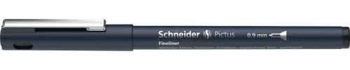 Schneider Pictus Fineliner Stift, 0,9 mm Linienbreite, Schwarz
