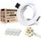 20er LED Einbaustrahler GU10 Set 68mm Einbaurahmen Schwenkbar Weiß Rund LED Spots Rahmen inkl. GU10 Fassung