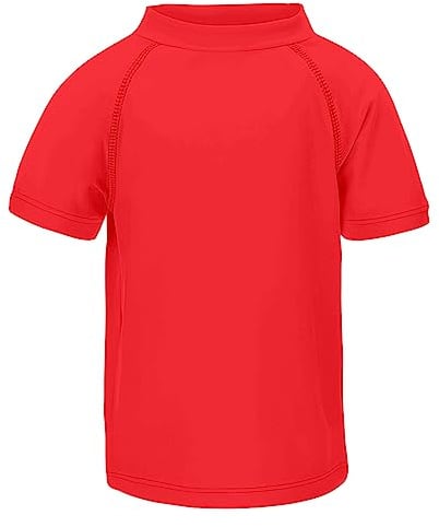 LACOFIA Jungen Kurzarm Badeshirt Kinder Sonnenschutz Schwimmshirt Kinder Rashguard Schnelltrocknendes