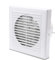 Randaco Badlüfter Ø 100mm Wandventilator Lüfter, badezimmer Abluft Ventilator Küche WC Bad Lüfter, Leiser Betrieb Ventilator Weiß