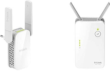 D-Link DAP-1610 Range Extender Ripetitore Wi-Fi AC1200 Dual Band, 1200 Mbps,1 Porta LAN & DAP-1620 Range Extender Universale/Ripetitore Wi-Fi AC1300, Dual Band, 2 Antenne Esterne a Scomparsa