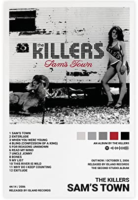 ORROBI The Killers Poster Sam's Town, Albumcover-Poster, Leinwandposter, Wandkunst, Dekordruck, Bild Gemälde für Wohnzimmer, Schlafzimmer, Dekoration, ungerahmt, 40 x 60 cm