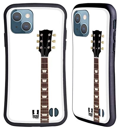 Head Case Designs Bianco Chitarra Eelettrica Cover Ibrida Compatibile con Apple iPhone 13