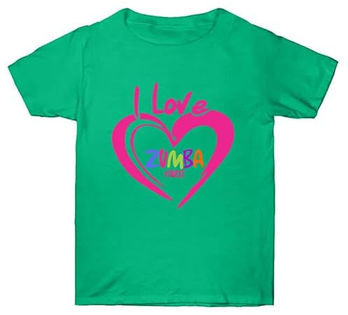 Unisex Zumba Training Kleidung Liebe Druck Mode Lässig Rundhalsausschnitt T-Shirt Zumba Klasse Fitness Kurze Hülse Top I Love Zumba Bedrucktes T-Shirt