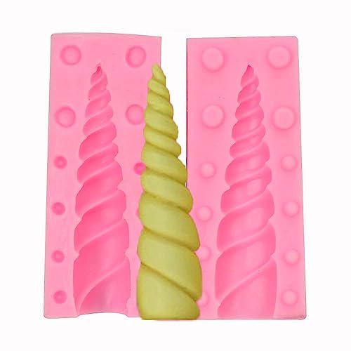 Senzooe 3D Unicorn Horn Eyelash Ear Chocolate Cake Sugar Silicone Mold (cuerno)