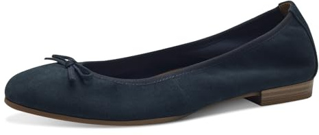 Tamaris Women's Classic Ballet Flats, Women's Flats, Navy Blue, 3 UK