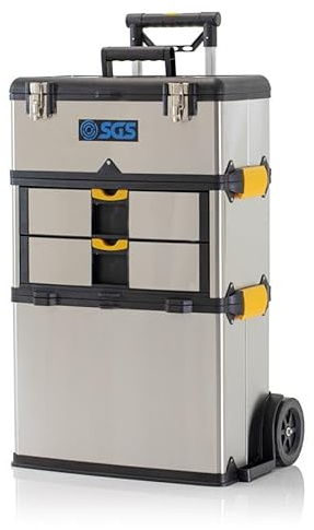 SGS STC500C Stainless Mobile Stackable 3-in-1 Tool Box