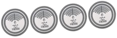 Uonlytech 4 Stück Geschwindigkeit Messung Für Schallplatten Spieler Schallplattentester Kalibrierscheibe Vinyl-Strobe-disc Plattenteller Matte Stroboskopscheibe Patrone Weiß Acryl Blitz