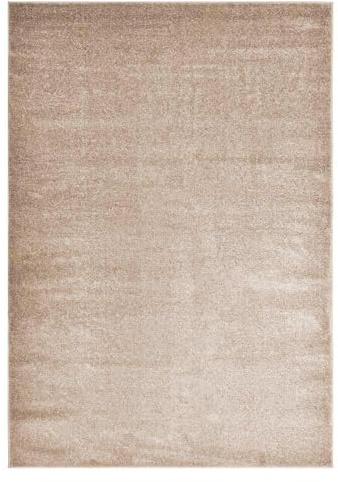 Home Deluxe - Teppich FOFI - Farbe: Creme, Größe: 180 x 120 cm - Allergikerfreundlich, Floorhöhe: 1,5 cm, 100% Polypropylen Friese I Floorteppich Shaggy Designteppich