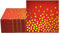 CEILIWEN Einweg-Servietten, 50 Stück, rot und gold, gepunktet, rote und goldene Papierservietten, goldene Servietten, rote Servietten, rote Party-Servietten, Cocktail-Servietten, Rot, 33 x 33 cm