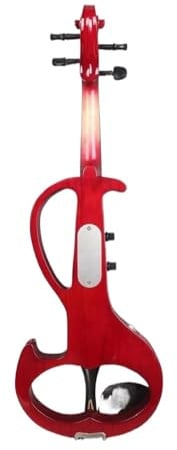 geige anfänger Elektrische Stille Violine 4/4, Schöner Klang, Handgefertigt (Color : Red)