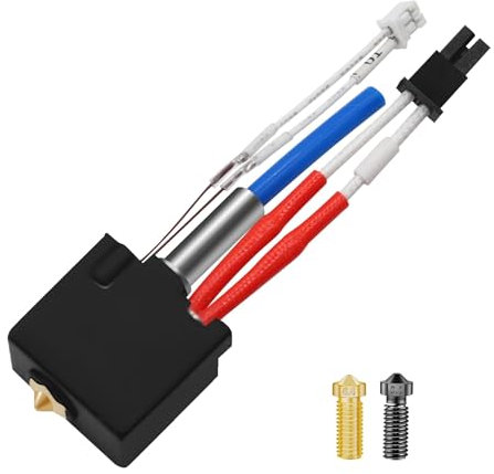 IMETRX Kobra 2 Hotend V5 J-Head 3D Printer Extruder Part Assembled with 1PCS Volcano Nozzles for Kobra 2 Plus, Kobra 2 Max, Kobra 2 Pro, Kobra 2 Neo 3D Printer Hot End