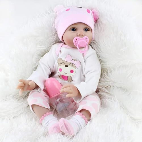 Binxing Yts Reborn Baby Dolls Realistic 22 Inch Truly Soft Silicone Vinyl 55cm Reborn Dolls Cotton Body Handmade Reborn Toddler Girls Touch Dolls Handmade Boy Girl Toy