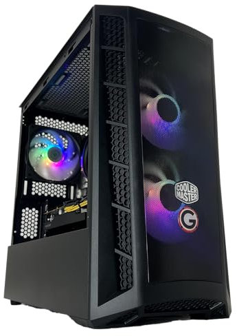 Golook PC Panama Gaming Desktop Fisso RGB • Ryzen 5 5600X AMD Radeon RX 7600 8GB DDR6 16GB DDR4 3200MHZ 1TB SSD M.2 NVME WiFi Scheda Video Dedicata W11 Pro X64 Computer