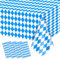 4 Pack Oktoberfest Tischdecken - Blau und weiß Karierte Tischdecke Biertischdecken Rechteckige Oktoberfest Tischdecken für deutsche Oktoberfest Dekorationen Zubehör, 220x137cm
