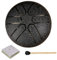 Niesel Garten-Regentrommel, Zungentrommel aus Stahl | 6-Noten-3-Zoll-Stahlzungentrommel für Kinder,Mind Body Relaxing Rain Drum Percussion Instrument für Party, Bühnenauftritt