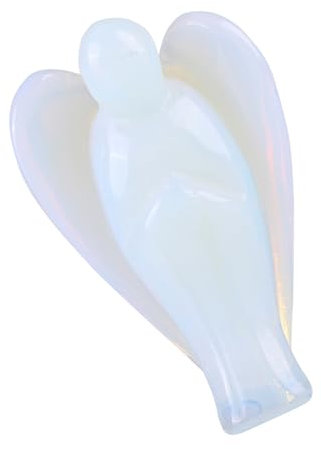 Xiuganpo Heilender Sorgenstein-Engel-Figur-Statue, Wunderschöner Opal-Engelkristall, Kristall-Heilstein, Zen für Meditation, Yoga, Aura-Reinigung