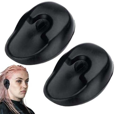 Cache-oreilles en silicone pour la coloration des cheveux, cache-oreilles en silicone pour la coiffure - Cache-oreilles Protection contre la chaleur Cache-oreilles | Protection auditive réutilisable,