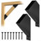 Pergola-Halterungen, 45-Grad-Winkel-Halterung, robuste Verbindungsstrebe für 5,1 x 10,2 cm (tatsächlich: 3,8 x 8,9 cm), Holzpfosten und Balken, Pergola-Pavillon, DIY-Set (2 Stück)