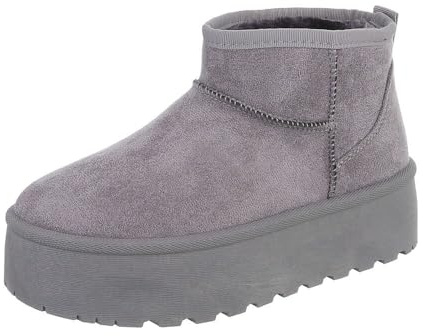 Ital Design Damenschuhe Stiefeletten Plateaustiefeletten