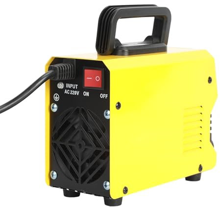 ulafbwur WIG Schweißgerät MMA Elektrodenschweißgerät 250A Dual-Spannungs-Schweißgerät mit digitalem LCD-Display, Heim-Inverter-Schweißgerät Gelb