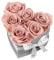 EG EMMIE GRAY Classic Infinity Rosebox | Heart | S | Gray – 7 ± 1 Infinity Rosen mit langjähriger Haltbarkeit, echte Rosen die bis zu 3 Jahre blühen, konservierte Rosen (Antique Pink)
