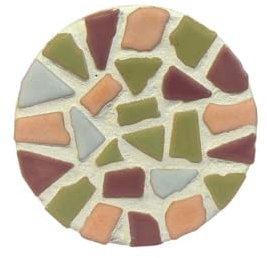 Little Creations Mosaik 4 Stück | Komplettes DIY Bastelset Erwachsene | Kreativ Mosaik Basteln | Vielseitiger Untersetzer (Pastel)