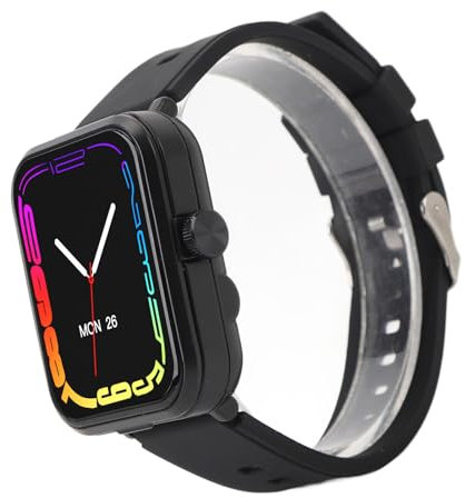 Smartwatch mit Ohrhörern, QS90 1,85 Zoll Farb-Touchscreen, 2-in-1-Bluetooth-Uhr mit TWS-Headset, Sportgesundheits-Smartwatch-Unterstützung, APP-Steuerung, 12 Tage Lange (Black)
