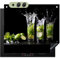 KitchenYeah© Herdabdeckplatte 60x52 cm Einteilig Herdabdeckung Abdeckplatte für Ceranfeld Abdeckung Induktionskochfeld, Spritzschutz Küchenrückwand Limette - Minze - Glas - Cocktail