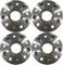 Autos Spürverbreiterungsa Für Jeep Für Wrangler JK 2007-2017 4 Teile/Satz Silber 30mm Spurverbreiterungen Hub Centric Spurverbreiterungen Verbreiterungssatz Aluminiumlegierung Radabstandshalter