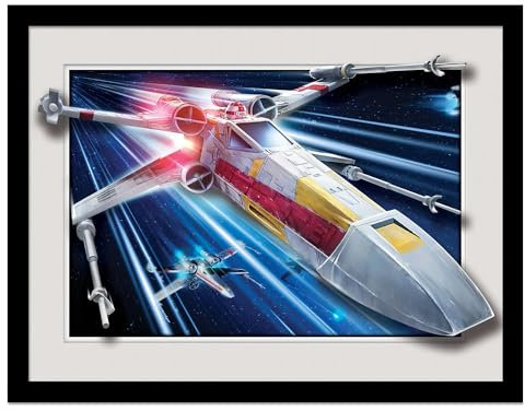 Star Wars - Gerahmtes Poster Breakout, X-Wing (30 cm x 40 cm) (Blau/Grau/Schwarz)