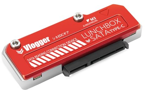 MUNYEAH SSD Card Reader, SATA to Type-C USB 3.1, Compatible with Lunchbox 2.5-inch SATA Drives, Aluminum Case