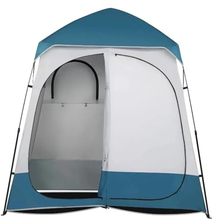 SHBHWS 90x90x48 Tragbares Outdoor-Pop-Up-Camping-Duschzelt, Duschkabine, Umkleidekabine, Ankleidezelt, 2 Zimmer
