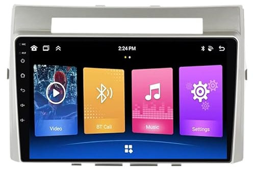 Android Auto Stereo GPS Navigation Für Toyota Corolla Verso AR10 2004-2009, mit Rückfahrkamera Unterstützt Auto Radio Multimedia MP5 Bluetooth Lenkradsteuerung,K2
