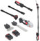 tinysiry 2-in-1 Cordless Pole Saw & Hedge Trimmer Grass Shears Combo Kit, Electric Tree Trimmers Long Handle Pruner, Multi-Angle Adjustable Cordless Shrub Trimmer Branch Cutter Battery Charger Includ