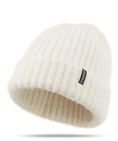 Zylioo XXL Fleece Strickmütze Groß Wintermütze Übergröße Warme Beanie Mütze | Dicke Winter Knit Beanie Hat Cuff Watch Skull Cap