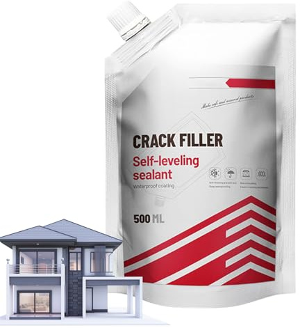 500 Ml Beton Riss Füller, Beton Reparatur Versiegelung, Betonflicken Asphaltrissfüller, Füller Für Gerissene Fliesen, Asphaltflicken Für Betonreparatur, Dächer, Einfahrten