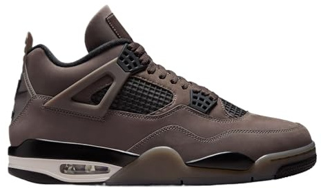 Air Jordan 4 Retro Cave Stone and Black Mens Lifestyle Shoes (Cave Stone/Black/Phantom), Cave Stone/Black/Phantom, 11 UK