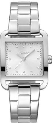 DKNY Quarz Damenuhr City Midi mit Edelstahlarmband