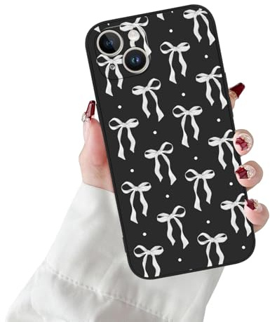 Yoedge Schleifen Handyhülle für iPhone 15 Bow Hülle, Aesthetic Cute Muster Frühling Design Mädchen Frauen Schutzhülle, Weich Silikon Stoßfest Cover Erhöhte Displayränder Case für iPhone15 6,1