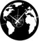 Instant Karma Clocks Vinyl Wanduhr Vintage Handgemache Schallplatten-Design Dekor Reisewelt Welt Reisebüro