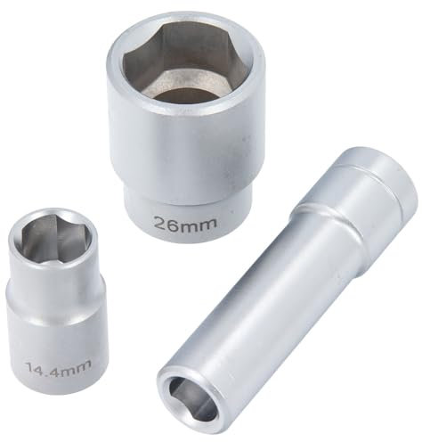 GEPCO Advanced Technology Steckschlüssel Nuß Kfz Werkzeug Nüsse für Bosch Verteiler Einspritzpumpen Diesel 3-tlg. 1/2 Einsätze Dreikant VP37