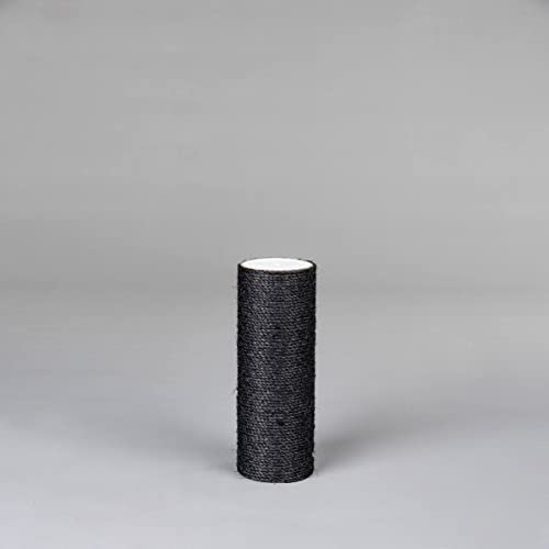 RHRQuality Sisalstamm Ø 15cm - kratzbaum ersatzteile - Langlebige, natürliche kratzsäule mit ABS-Innenseite & verleimte Sisalseil - ersatzteil für RHRQuality kratzbaum - Ø15CM (40 cm - M8, Blackline)