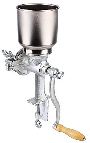 Molinillo de cereales manual de hierro fundido, molinillo de pimienta, café, avena triturador de grano, práctico sobre mesa, molinillo cereales para cocina, casa, restaurantes