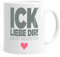 MoonWorks® Kaffee-Tasse Ick liebe dir und dit weeste och Geschenk Valentinstag Berlin Berliner Liebe weiß unisize