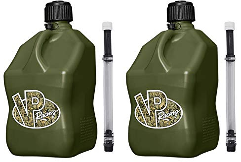 VP Racing 3846-CA, 5.5 Gallon Square Motorsport Jug Camo & 14 Standard Hose (2 Pack)